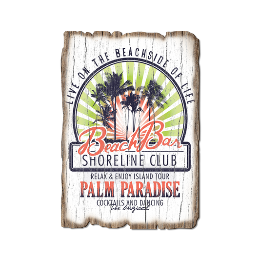 Greeting Card: Weathered Edge - Beach Bar Club