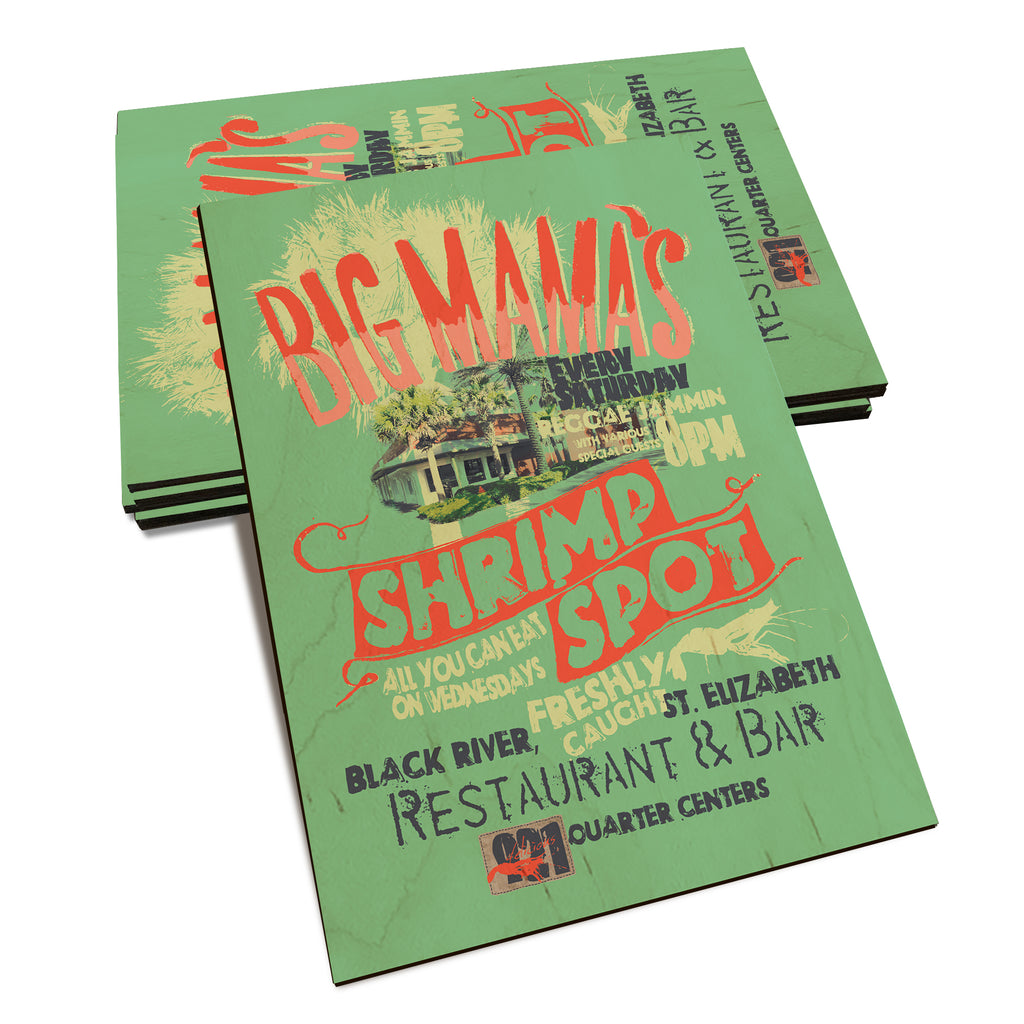 Big Mama's Shrimp - Classic Edge Classic Edge Postcard (5pk // $2.80ea)