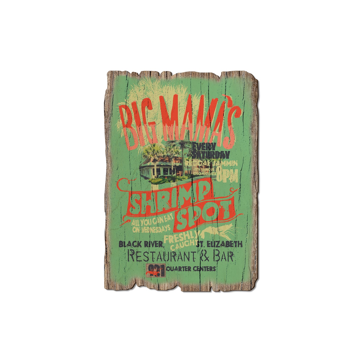 Big Mamas Shrimp - Rustic Edge Postcards & Magnets Rustic Edge Magnet (5pk // $2.80ea)