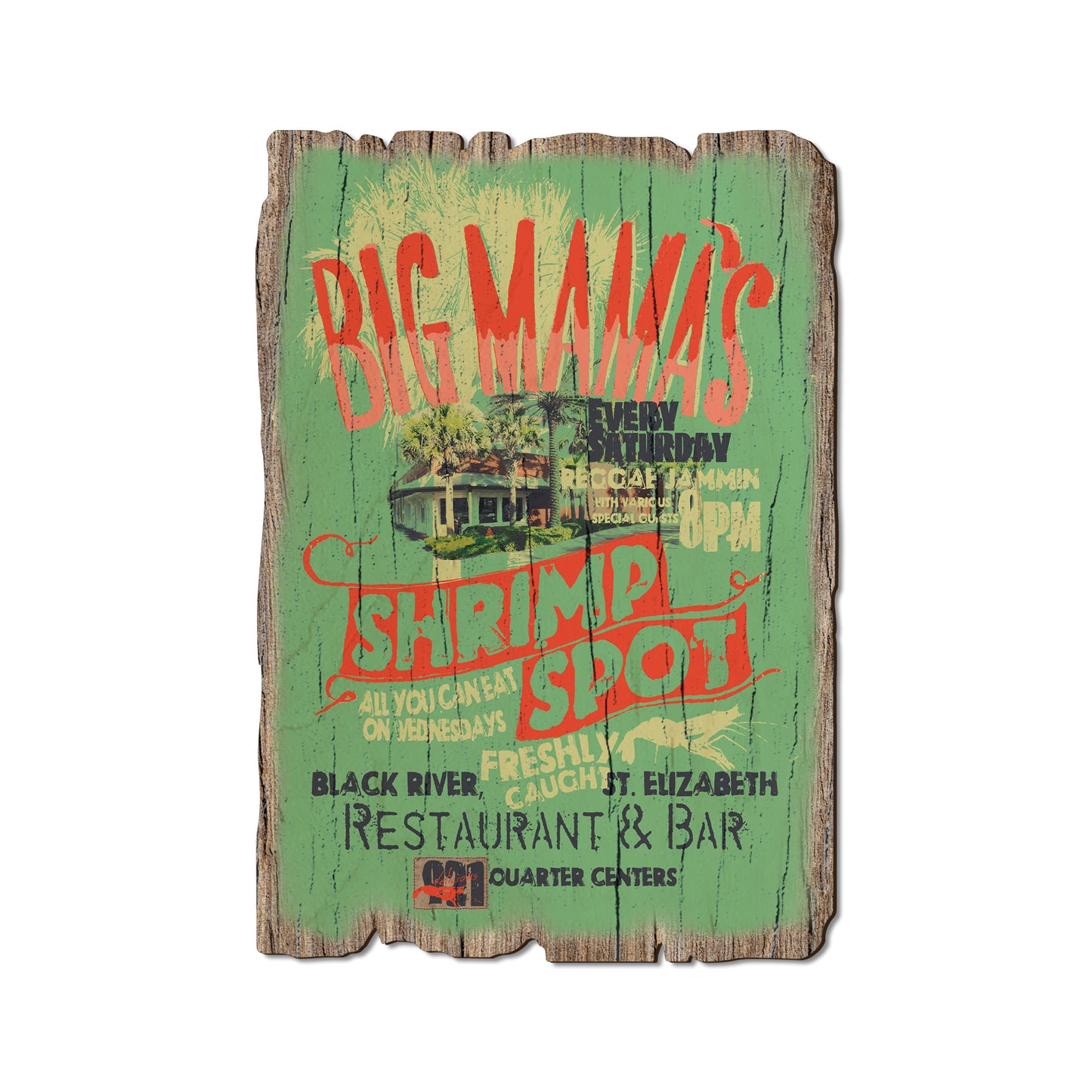 Big Mamas Shrimp - Rustic Edge Postcards & Magnets Rustic Edge Postcard (5pk // $2.80ea)