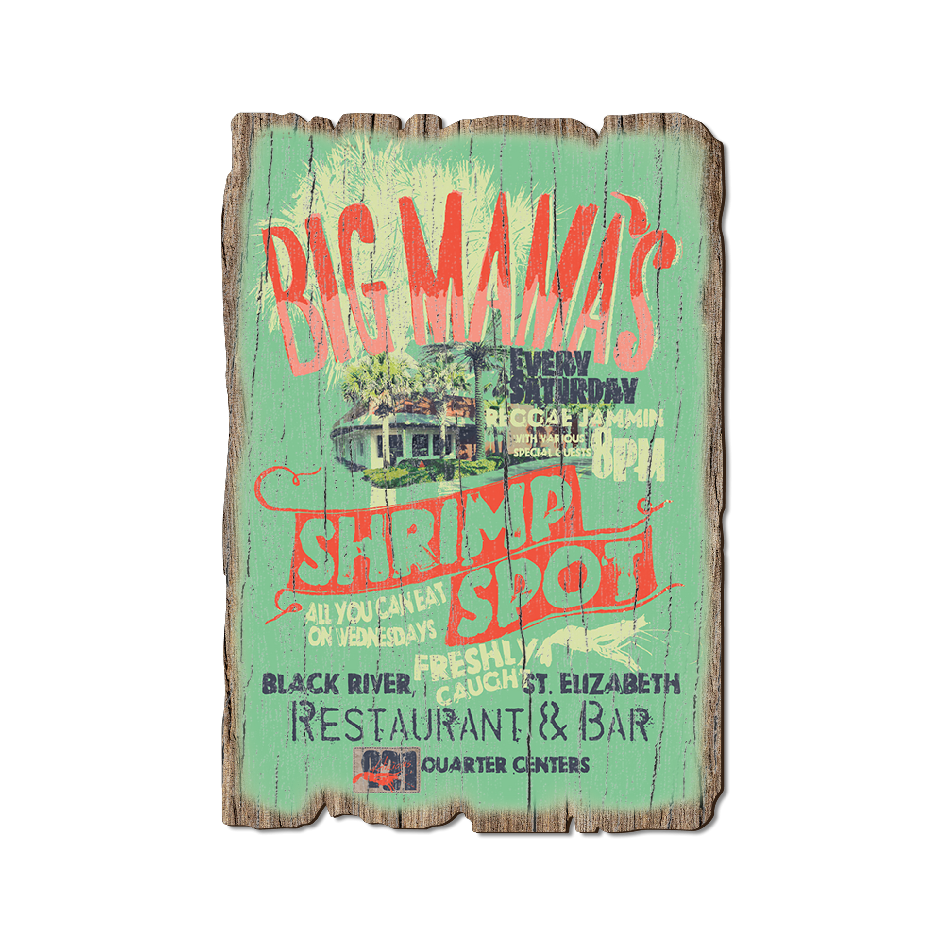 Greeting Card: Weathered Edge - Big Mama's Shrimp (Pack of 5)