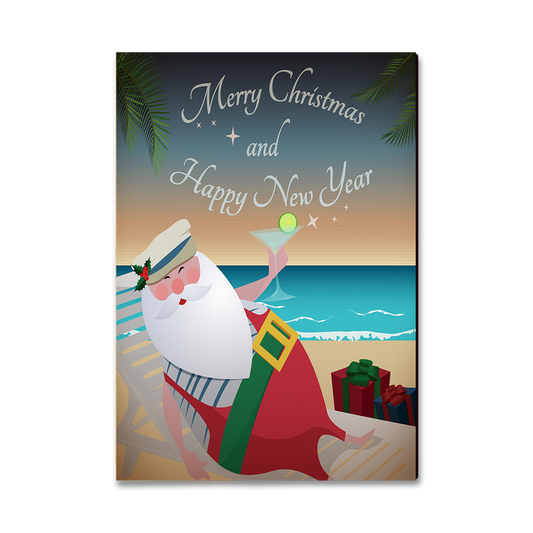 Magnet: Classic Edge - Beach Santa