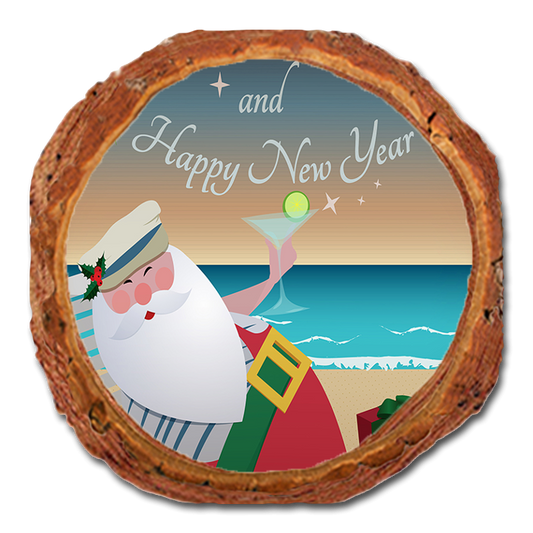 Coaster: Live Edge - Beach Santa (Pack of 5)
