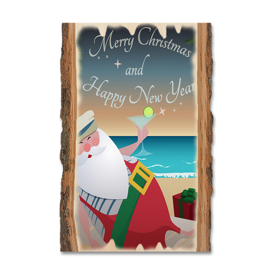 Magnet: Live Edge - Beach Santa