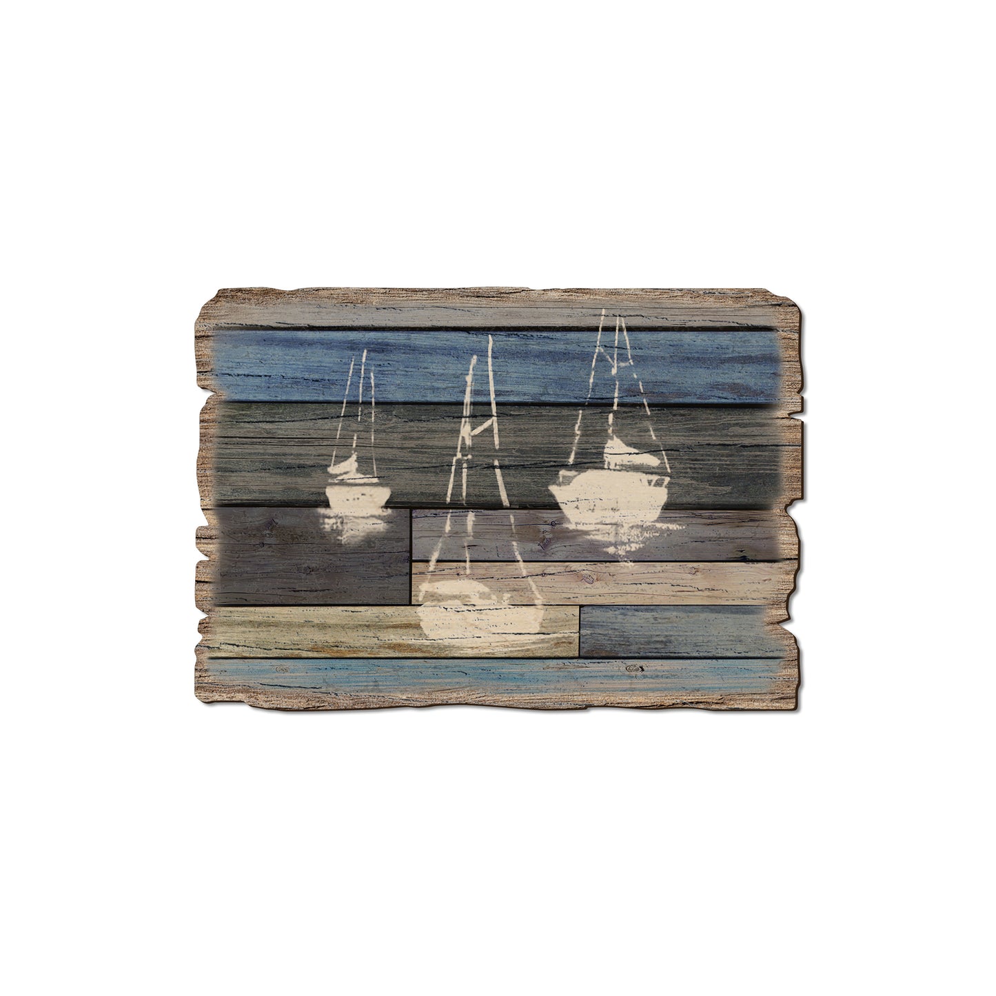 Blue Sailboats - Rustic Edge Postcards & Magnets Rustic Edge Magnet (5pk // $2.80ea)