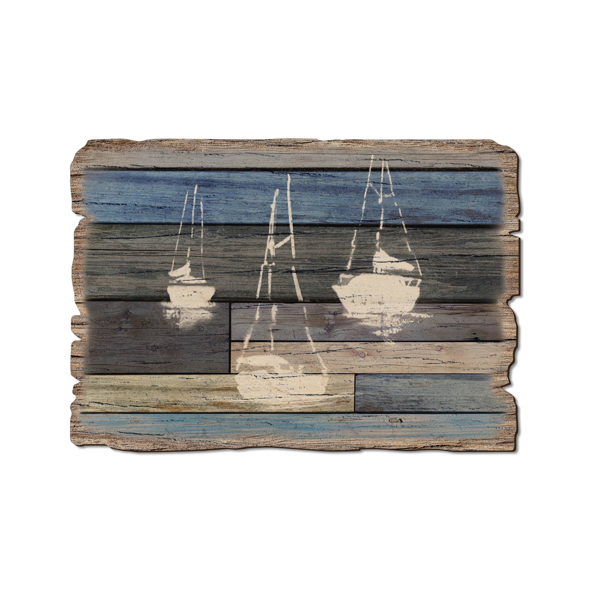 Blue Sailboats - Rustic Edge Postcards & Magnets Rustic Edge Postcard (5pk // $2.80ea)