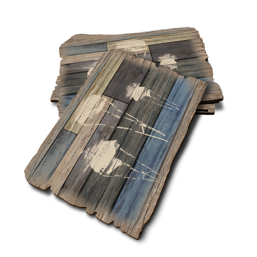 Blue Sailboats - Weathered Edge Rustic Edge Postcard (5pk // $2.80ea)