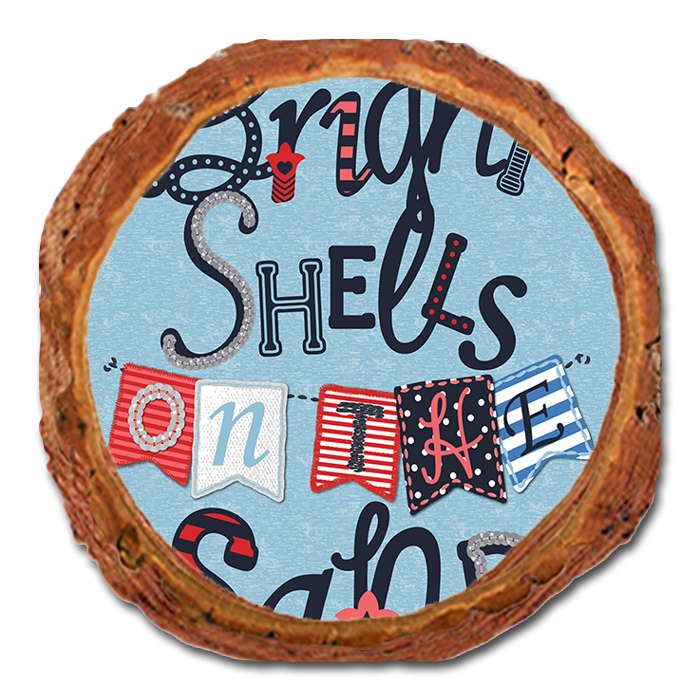 Coaster: Live Edge - Bright Shells Sand (Pack of 5)