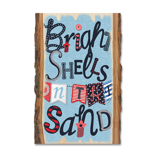 Magnet: Live Edge - Bright Shells Sand