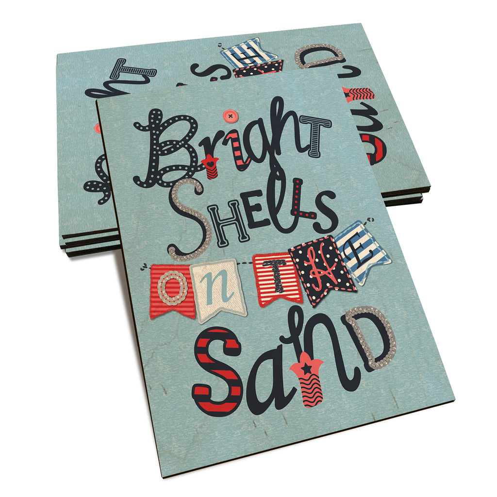 Bright Shells Sand - Classic Edge Classic Edge Postcard (5pk // $2.80ea)