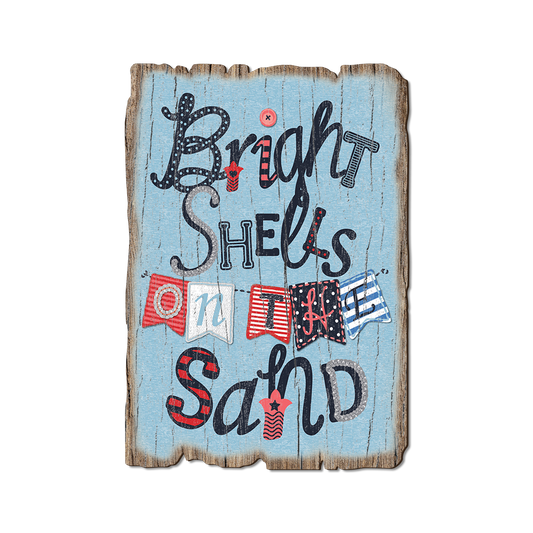 Greeting Card: Weathered Edge - Bright Shells Sand