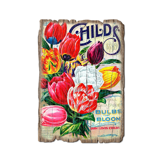 Greeting Card: Weathered Edge - Child's Bulbs