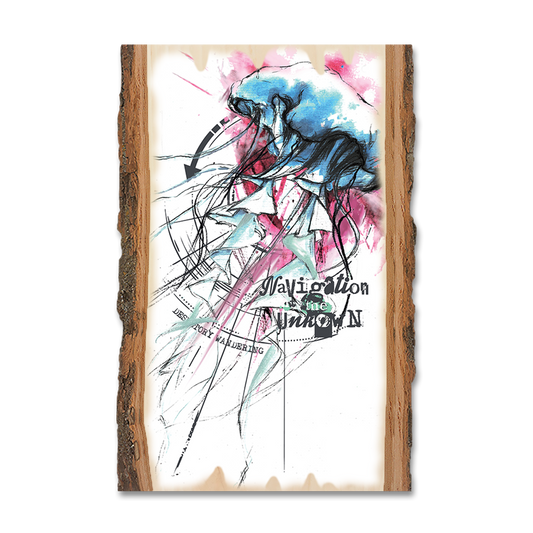 Magnet: Live Edge - Colorful Blue Jelly