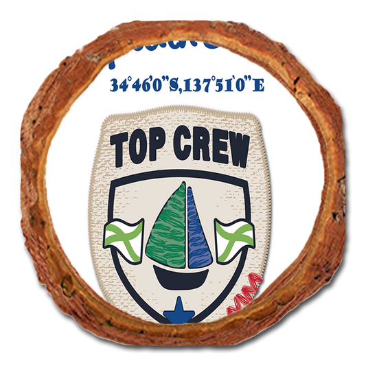 Coaster: Live Edge - Captain's Club Crew (Pack of 5)