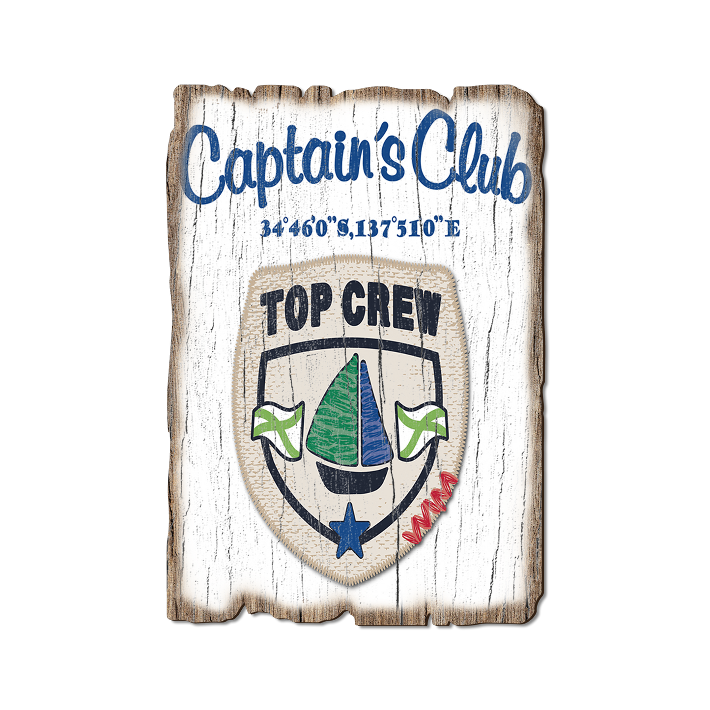 Greeting Card: Weathered Edge - Captain's Club Crew