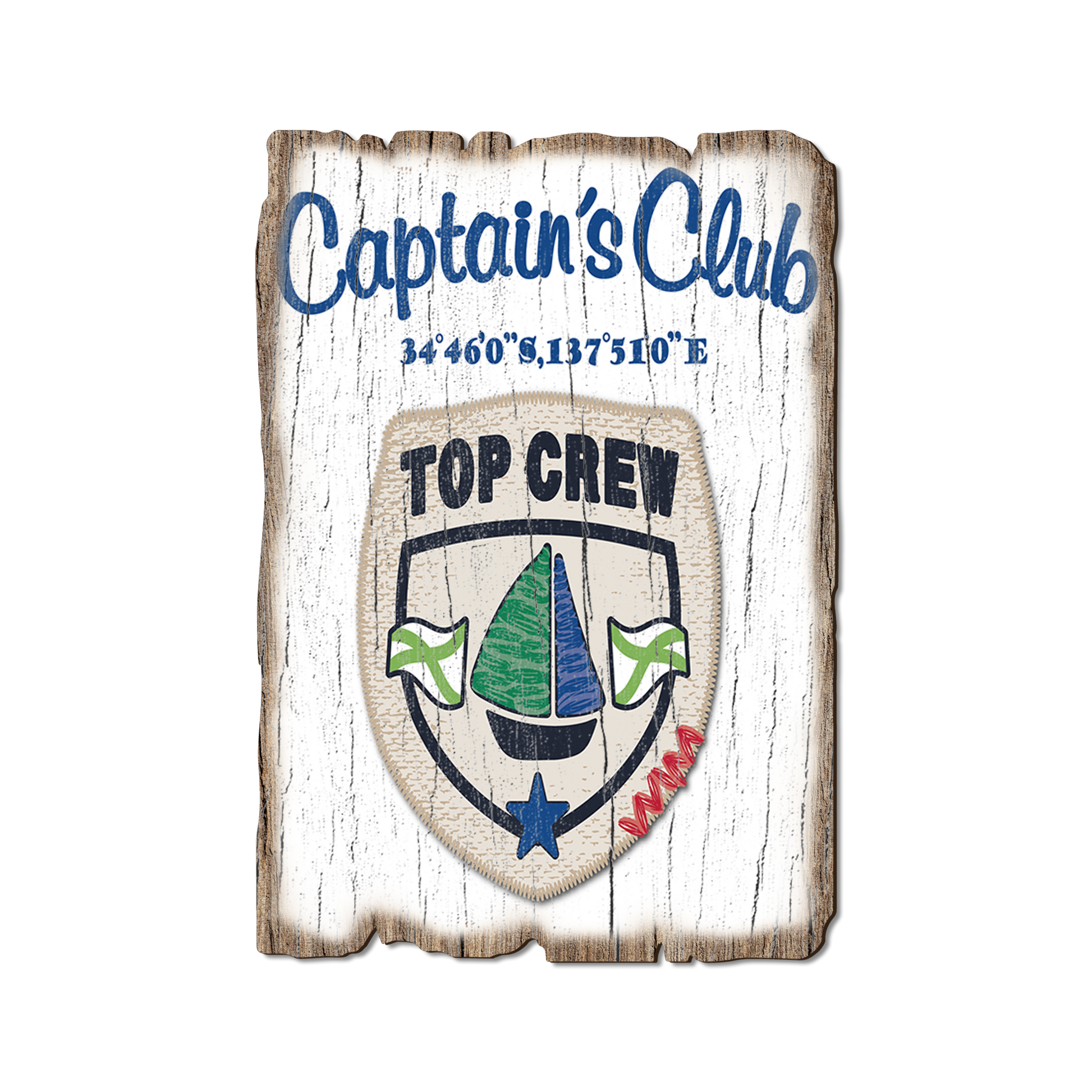 Ornament: Weathered Edge - Captain's Club Crew