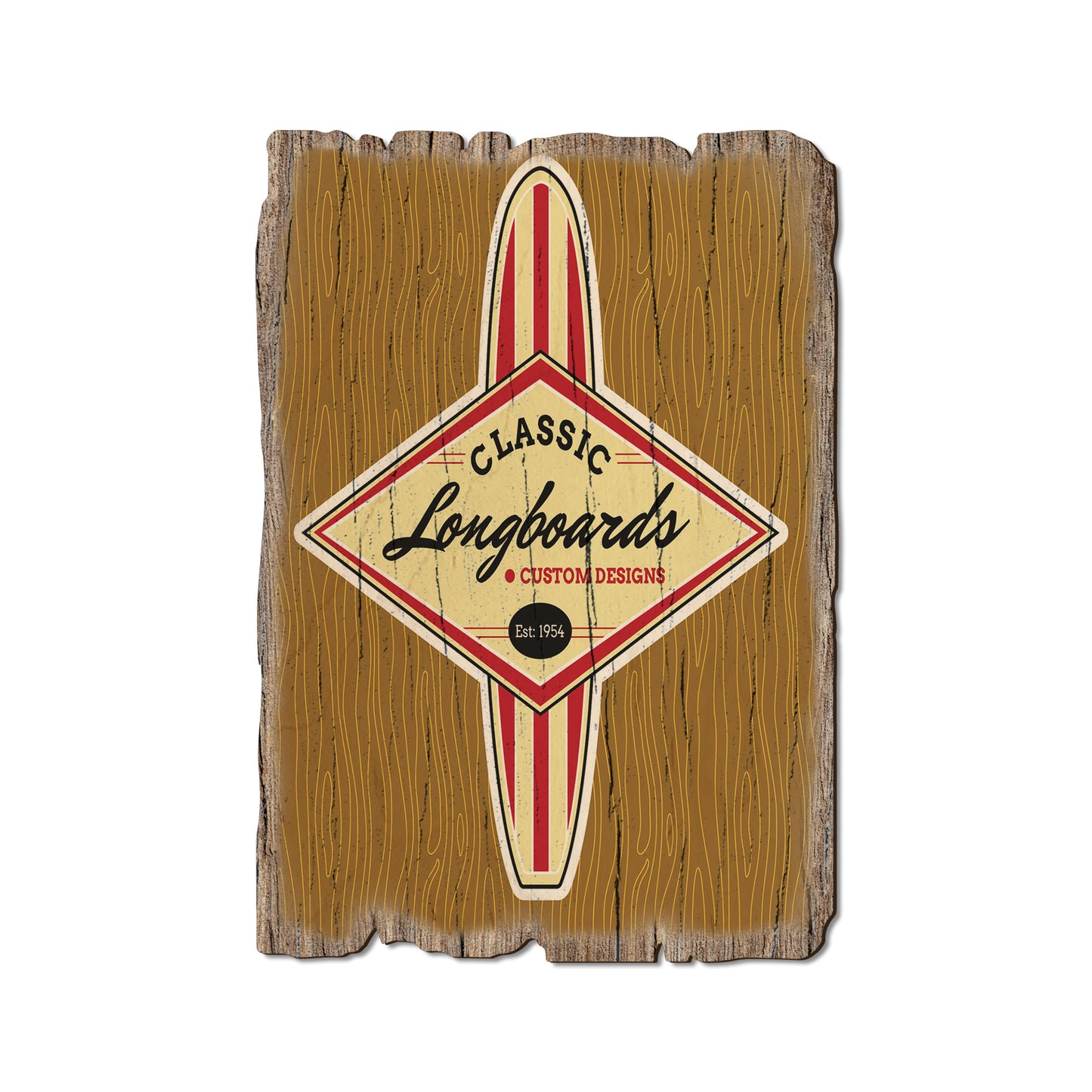 Classic Longboards - Rustic Edge Postcards & Magnets Rustic Edge Postcard (5pk // $2.80ea)