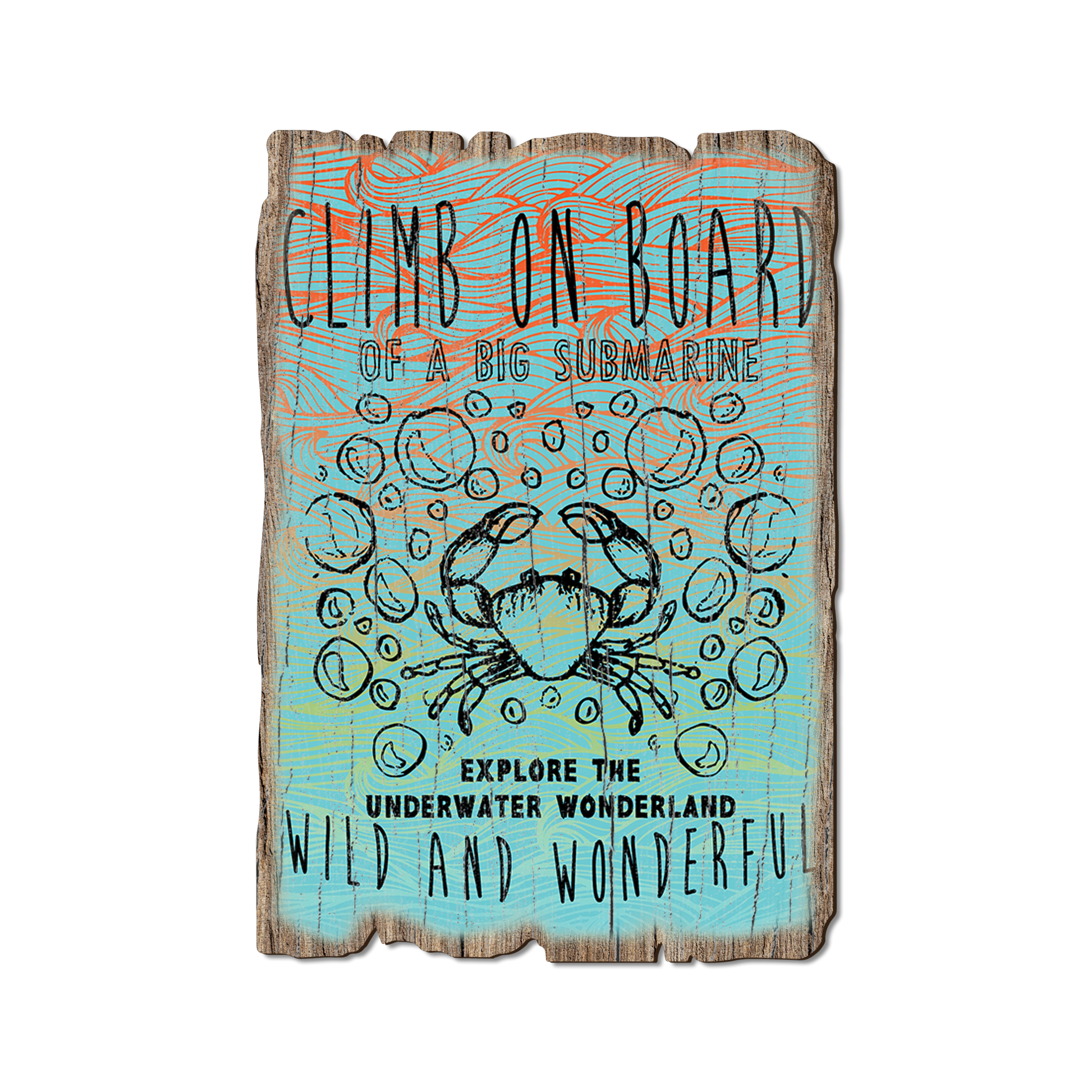 Greeting Card: Weathered Edge - Climb On Board