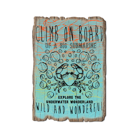 Greeting Card: Weathered Edge - Climb On Board