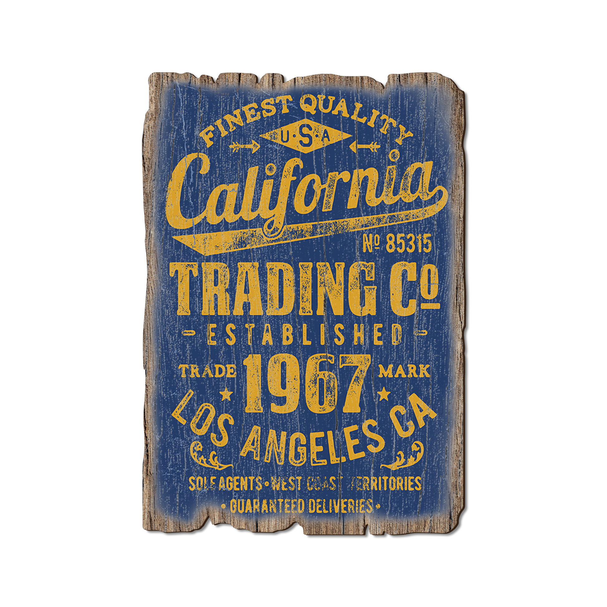Ornament: Weathered Edge - California Trading Company (Pack of 5)