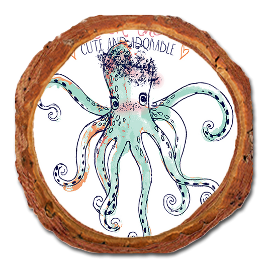 Coaster: Live Edge - Cute The Octopus (Pack of 5)