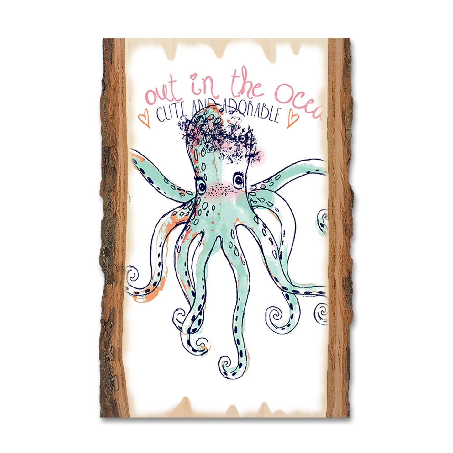 Postcard: Live Edge - Cute The Octopus