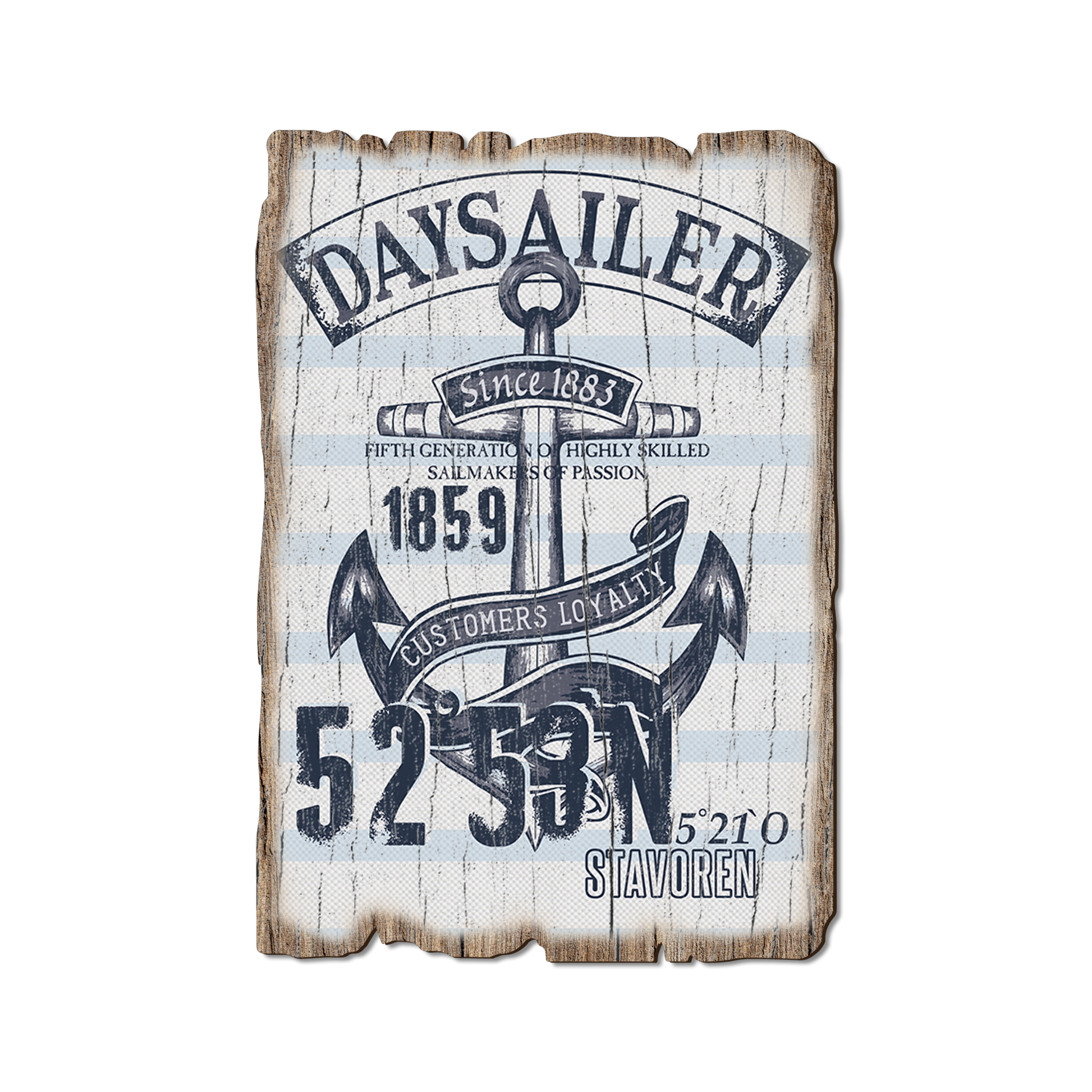 Ornament: Weathered Edge - Daysailer Customers Loyalty