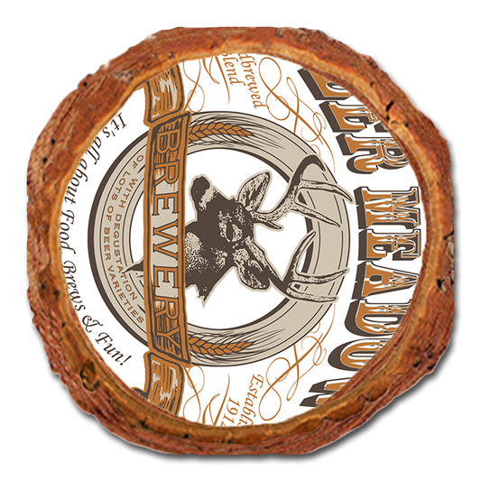 Coaster: Live Edge - Deer Meadows Brewery (Pack of 5)