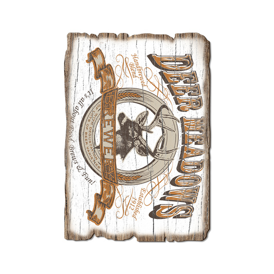 Greeting Card: Weathered Edge - Deer Meadows Brewery