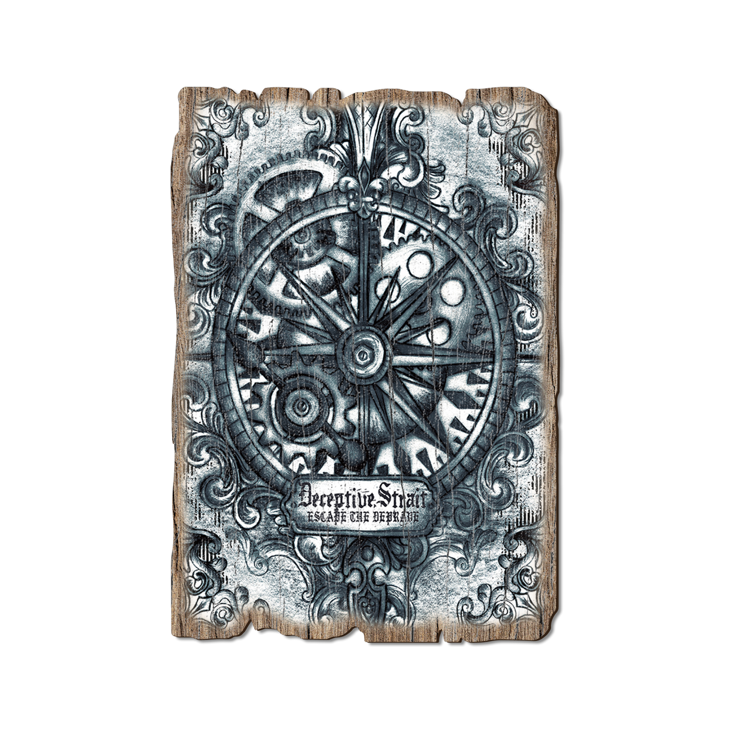 Greeting Card: Weathered Edge - Deceptive Strait Escape