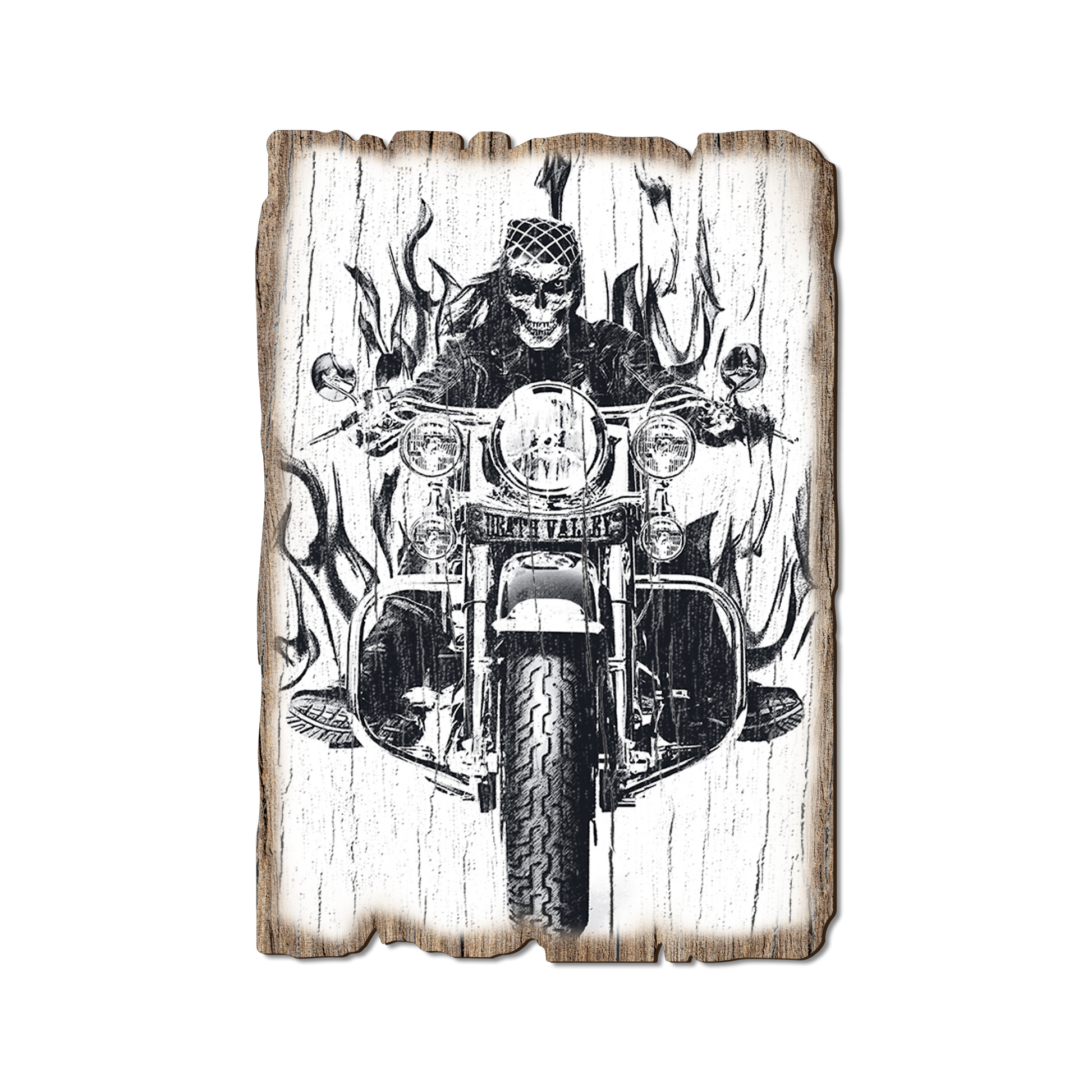 Greeting Card: Weathered Edge - Death Valley Bike