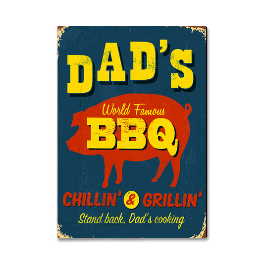 Magnet: Classic Edge - Dad's BBQ