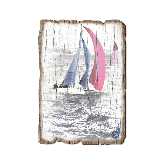 Greeting Card: Weathered Edge - Down Wind Run