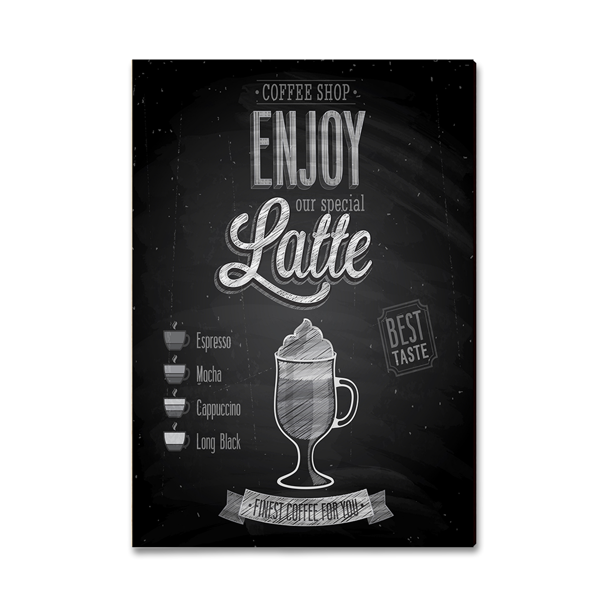 Postcard: Classic Edge - Enjoy Latte
