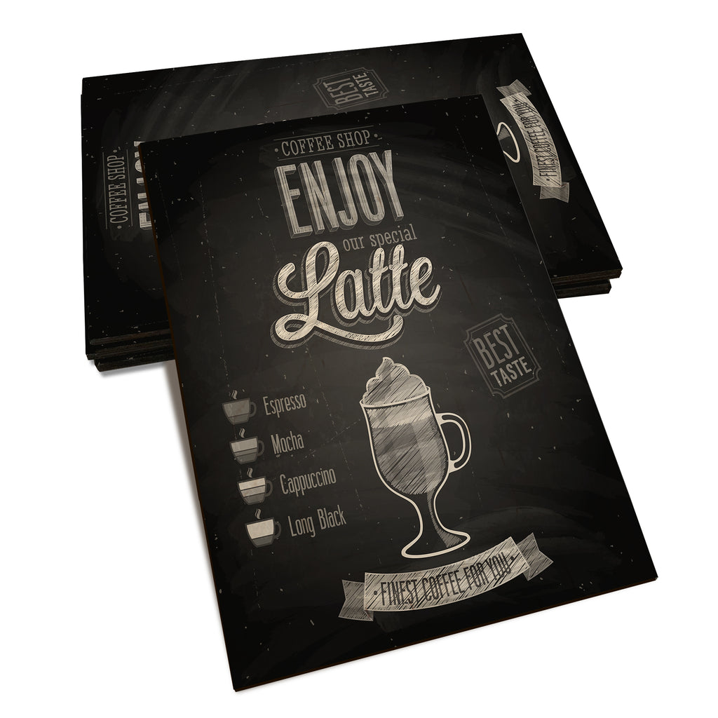 Enjoy Latte - Classic Edge Classic Edge Postcard (5pk // $2.80ea)