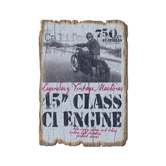Greeting Card: Weathered Edge - 45 Class Engine