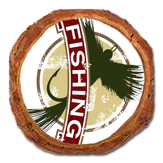 Coaster: Live Edge - Fly Fishing (Pack of 5)