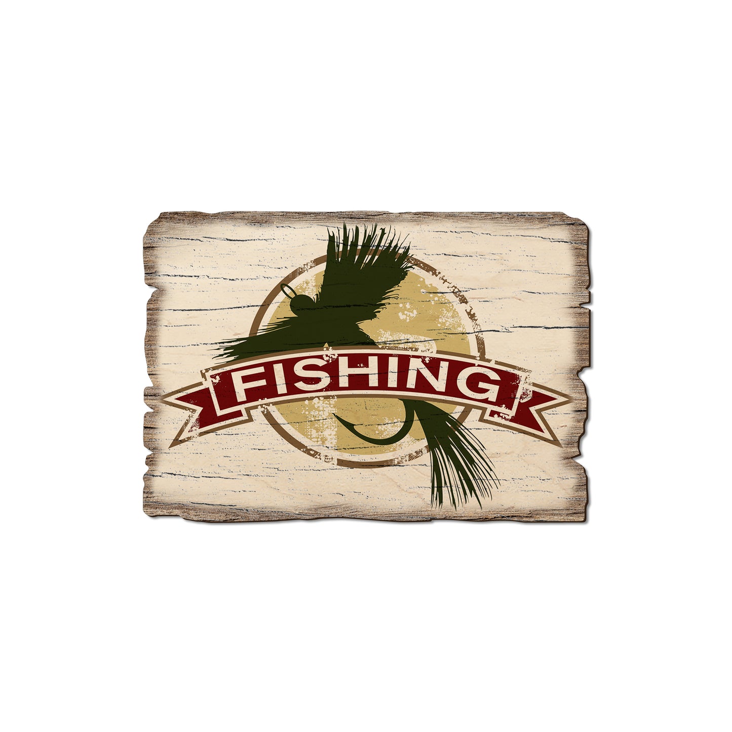 Fly Fishing - Rustic Edge Postcards & Magnets Rustic Edge Magnet (5pk // $2.80ea)