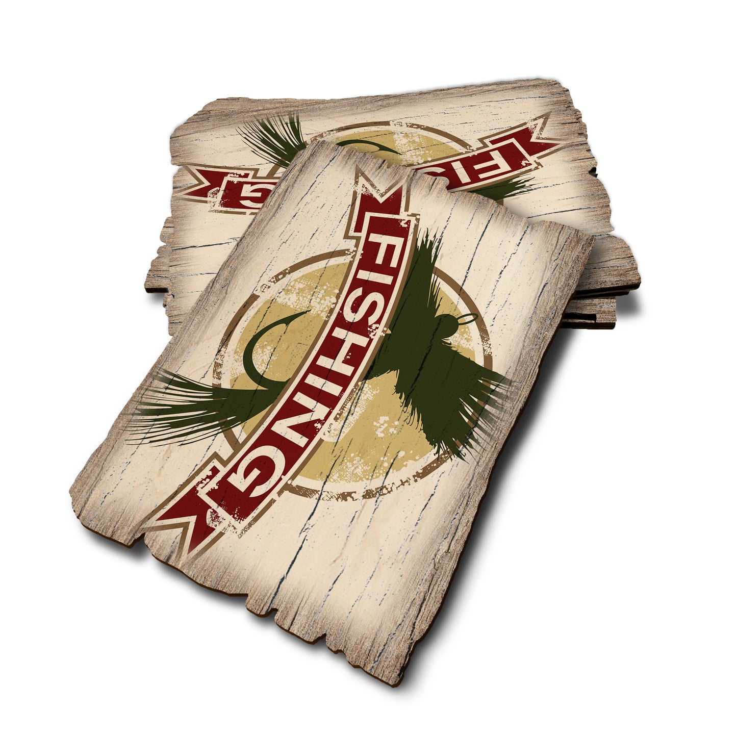 Fly Fishing - Weathered Edge Rustic Edge Postcard (5pk // $2.80ea)