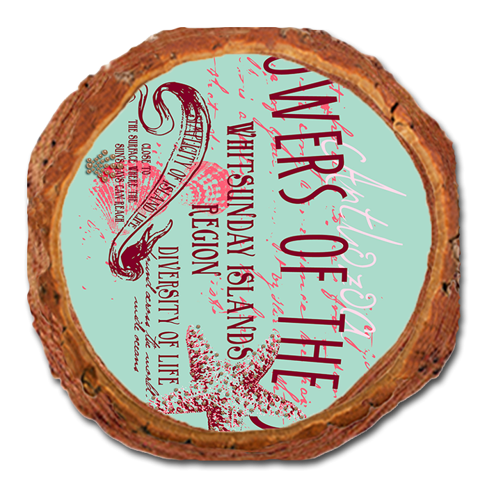 Coaster: Live Edge - Flowers Of Sea (Pack of 5)