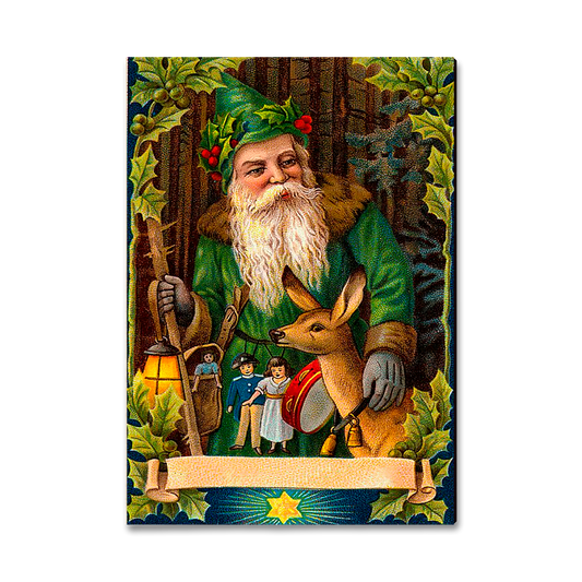 Magnet: Classic Edge - Forest Santa