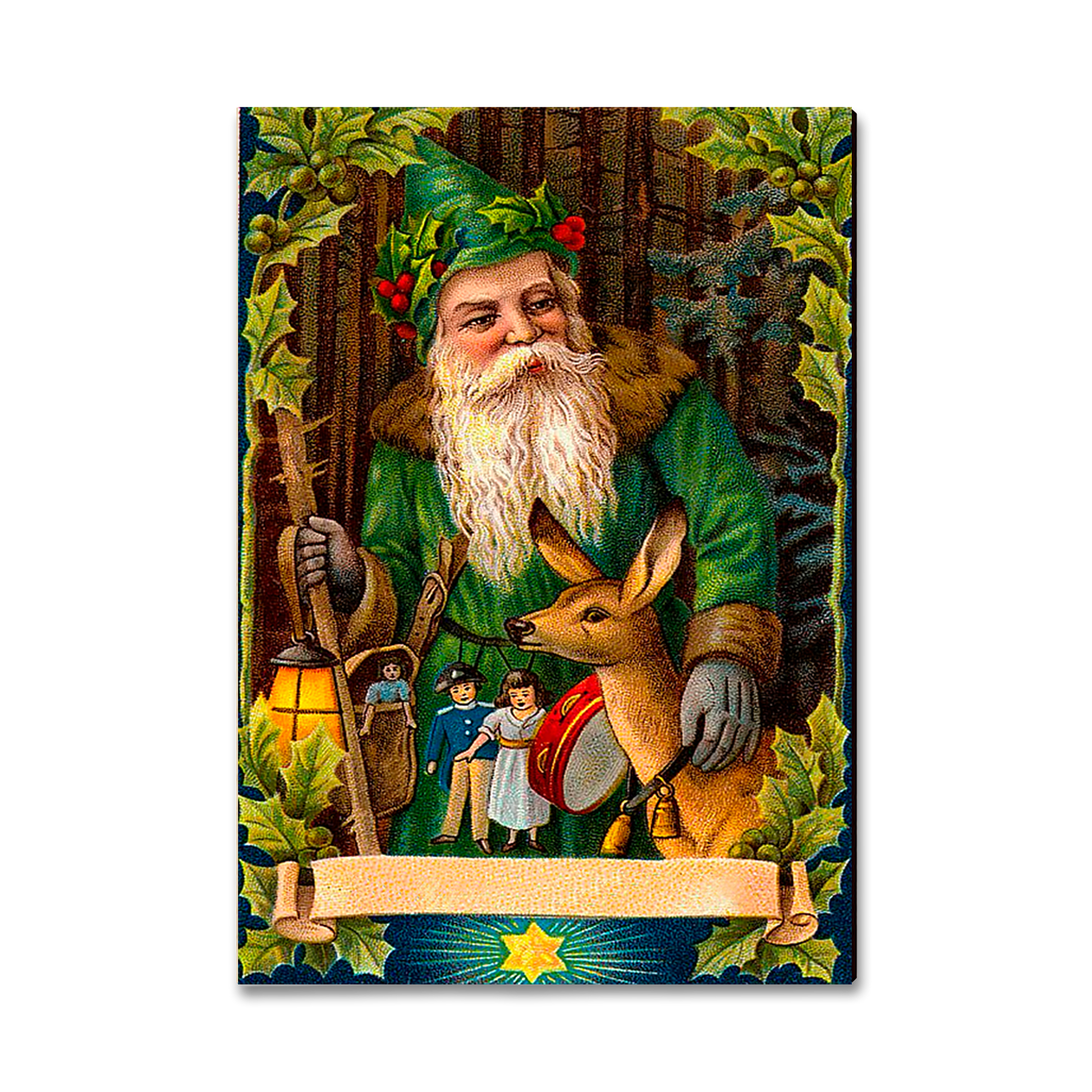 Postcard: Classic Edge - Forest Santa