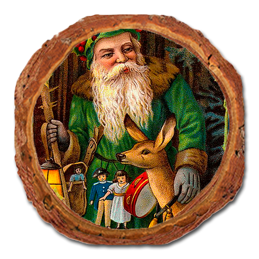 Coaster: Live Edge - Forest Santa