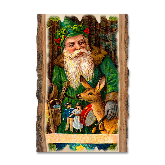 Magnet: Live Edge - Forest Santa