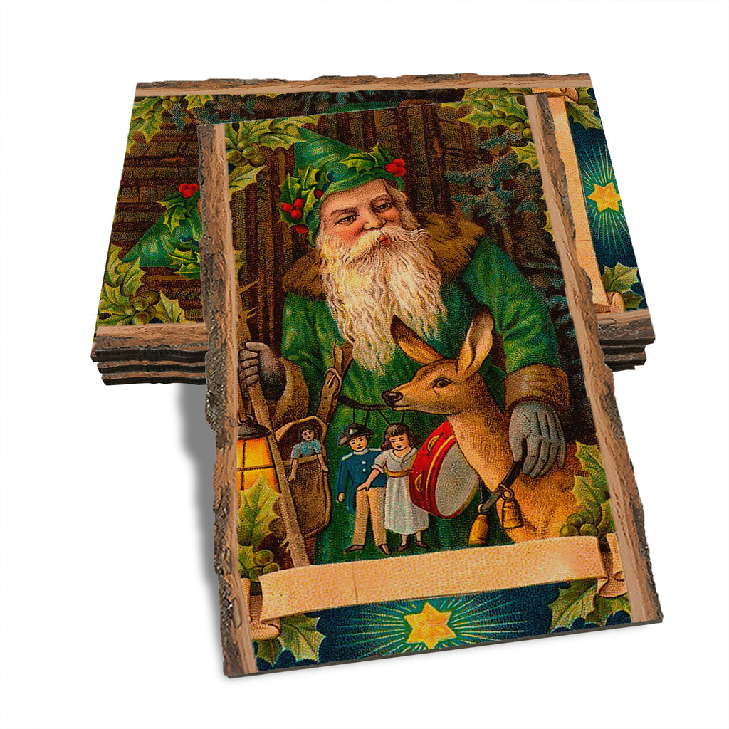 Forest Santa - Holiday - Live Edge Live Edge Postcard (5pk // $2.80ea)