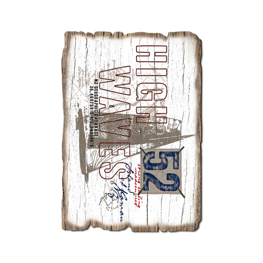 Greeting Card: Weathered Edge - Fifty Two Waves