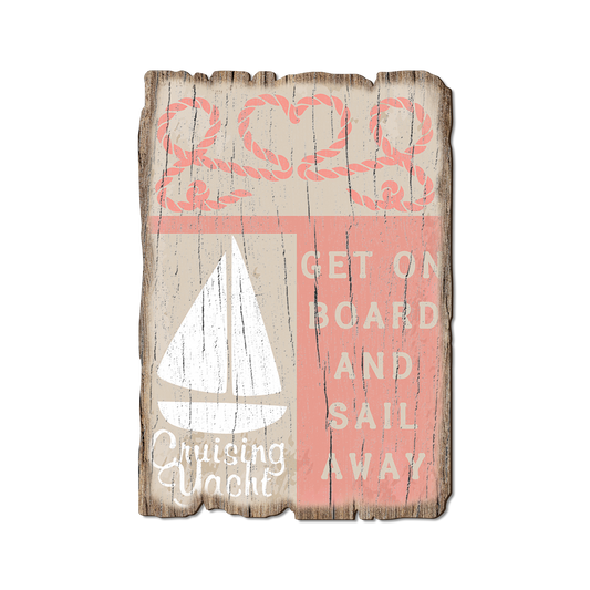 Greeting Card: Weathered Edge - Get On Board (Pack of 5)