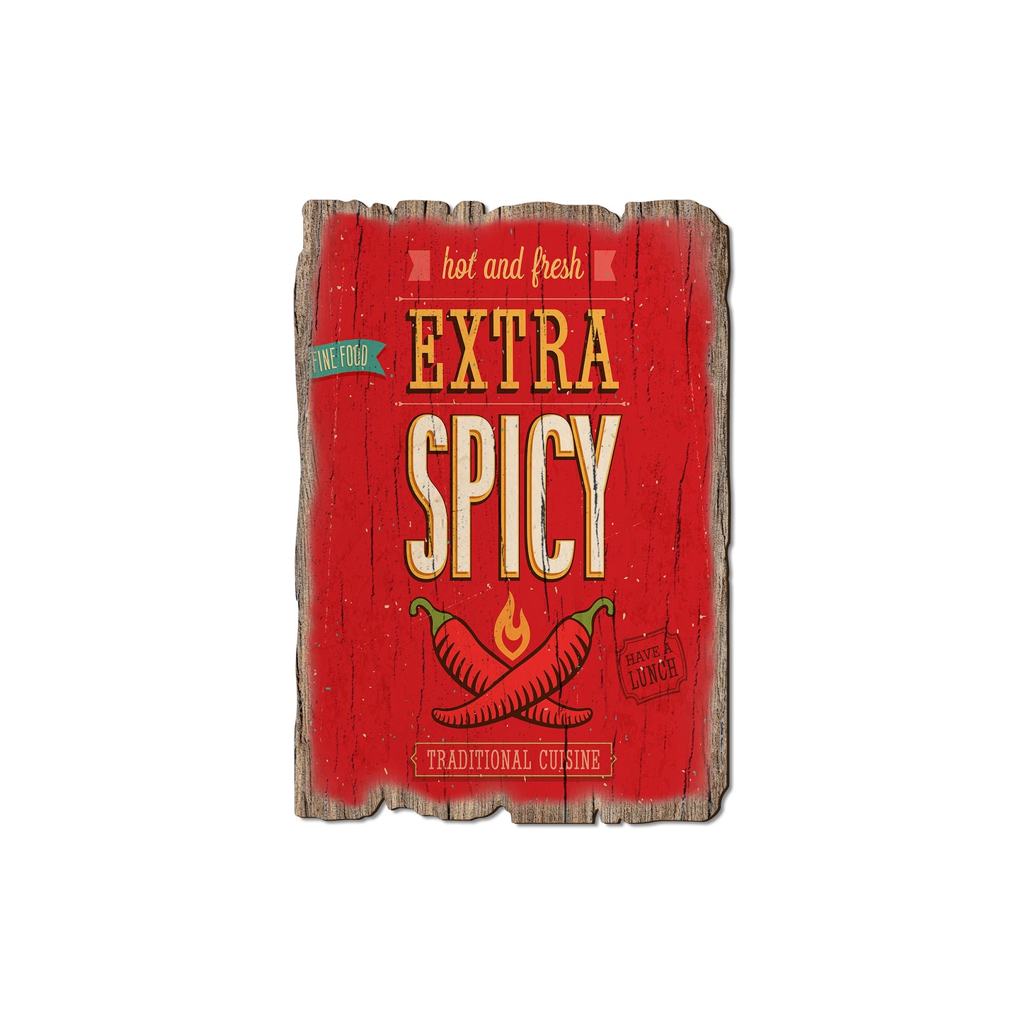 Extra Spicy - Rustic Edge Postcards & Magnets Rustic Edge Magnet (5pk // $2.80ea)