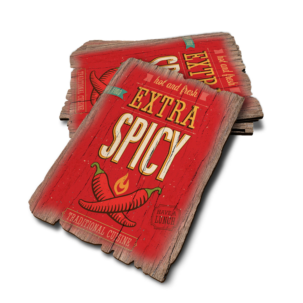 Extra Spicy - Weathered Edge Rustic Edge Postcard (5pk // $2.80ea)