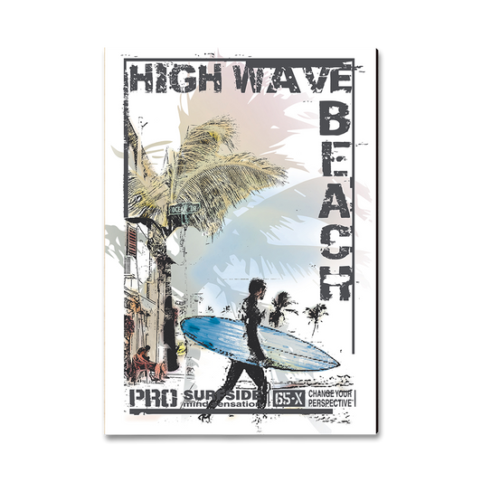 Greeting Card: Classic Edge - High Wave Beach